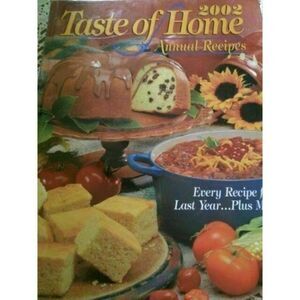 Taste of Home Annual Recipes 2002 Cookbook Book